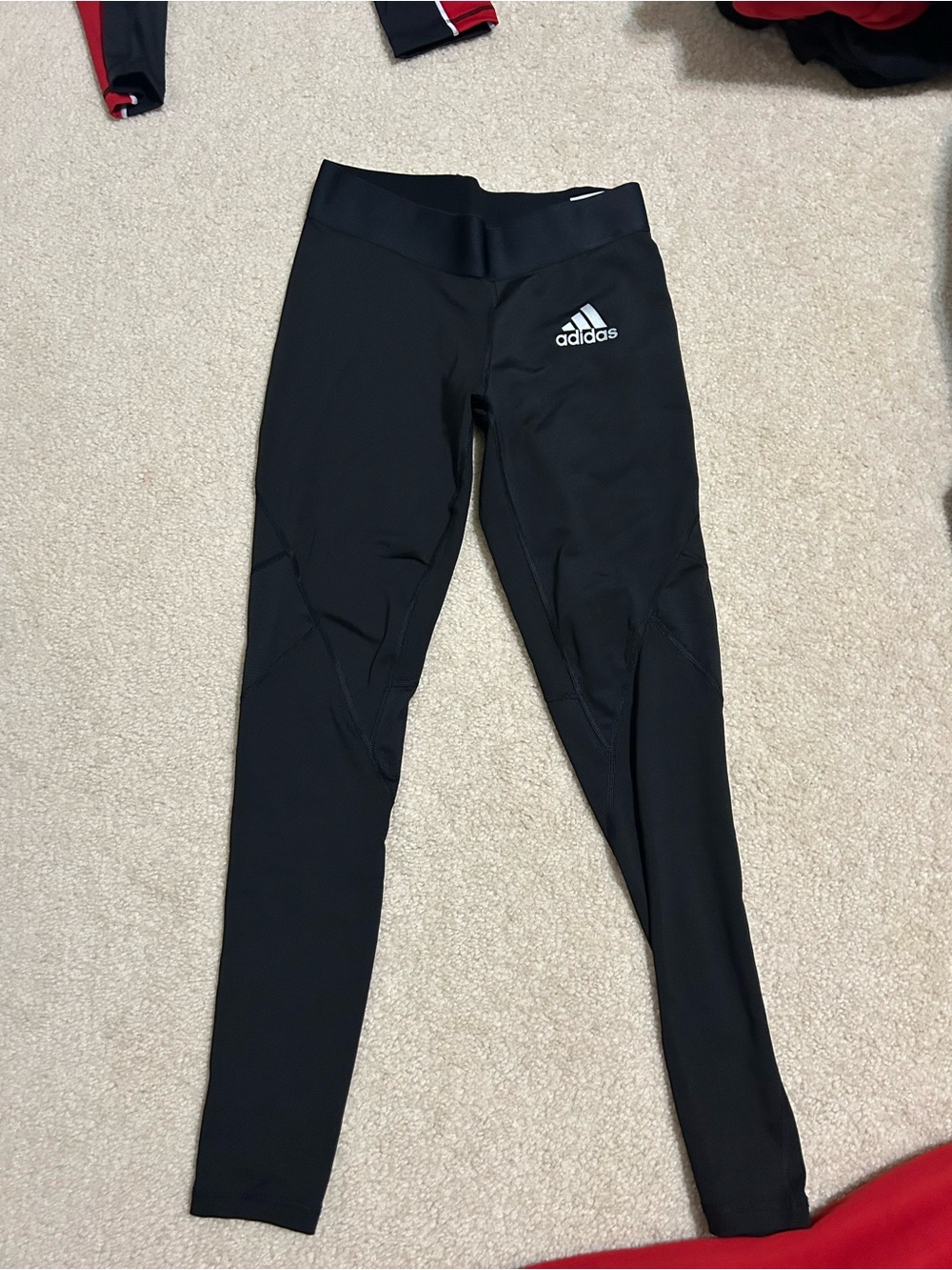 adidas Black Performance Leggings with Logo